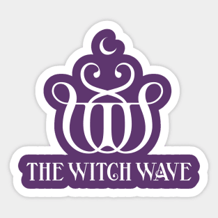 Witch Wave - White Logo + Title Sticker